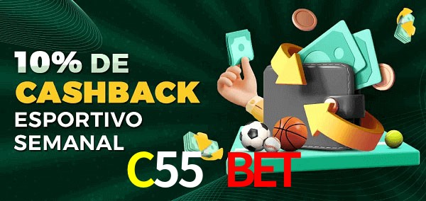 10% de bônus de cashback na C55 Bet